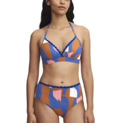 Chantelle BainCulotte haute - Multicolore bleu- TRIBE