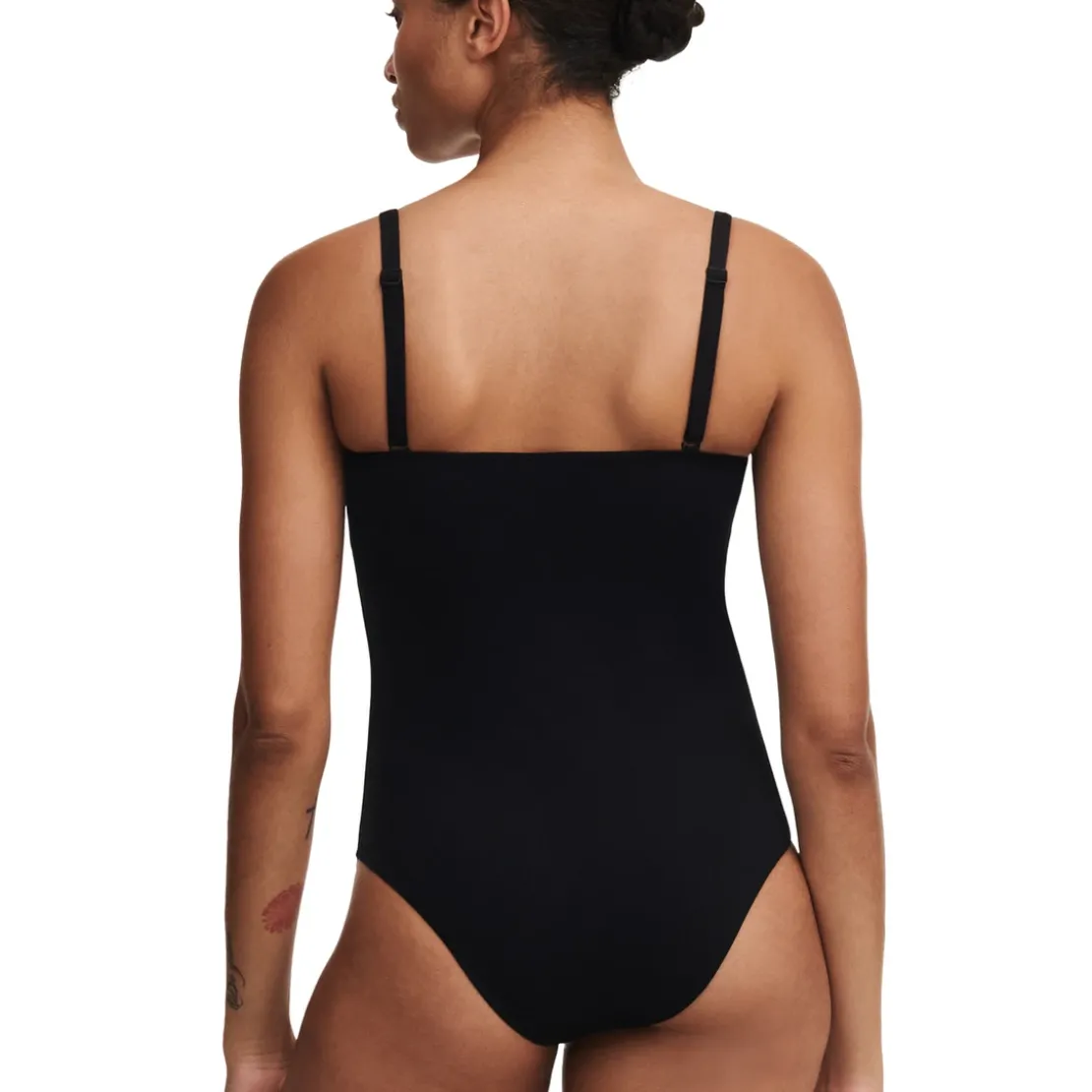 Chantelle BainMaillot de bain une pièce sans armature et bretelle amovible - Noir/Blanc