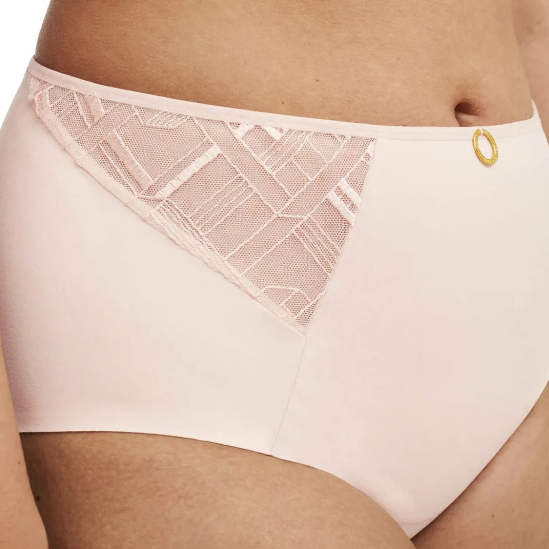 ChantelleCulotte Taille Haute - Rose- Graphic Support