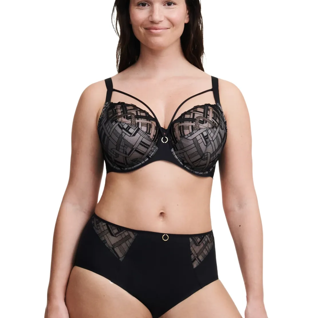 ChantelleSoutien-gorge armaturé très enveloppant - Noir- Graphic Support