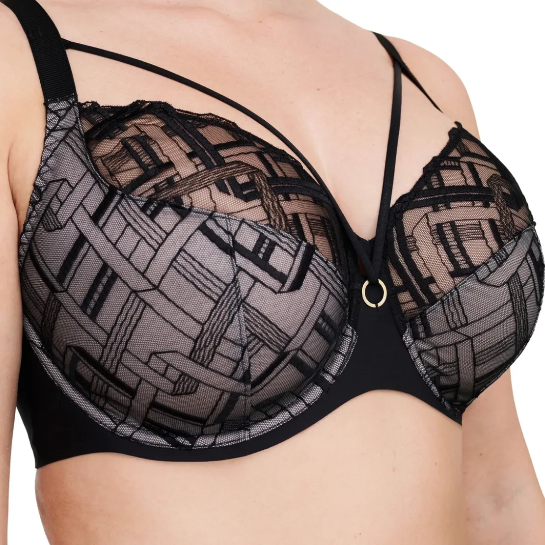 ChantelleSoutien-gorge armaturé très enveloppant - Noir- Graphic Support