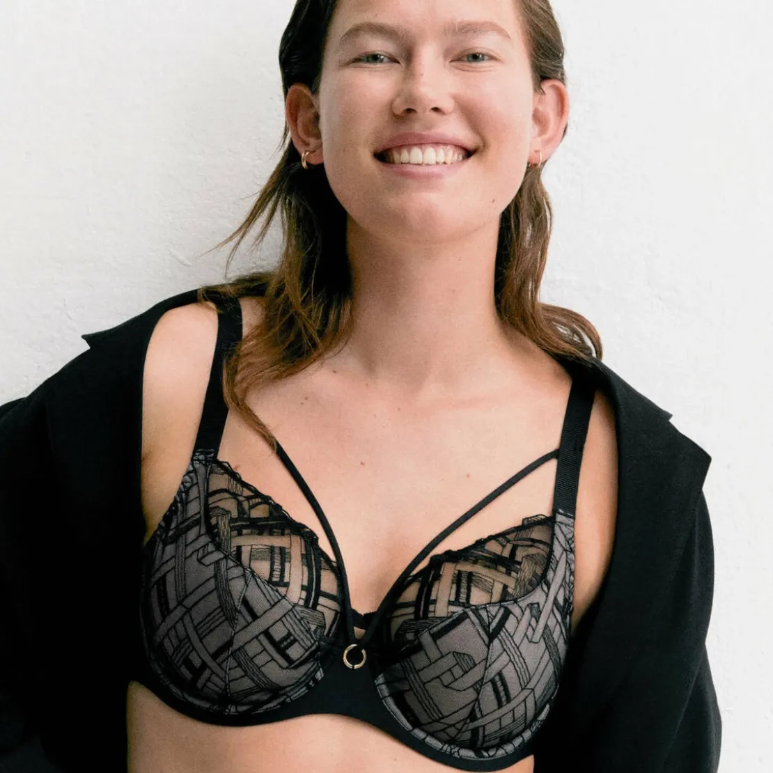 ChantelleSoutien-gorge armaturé très enveloppant - Noir- Graphic Support