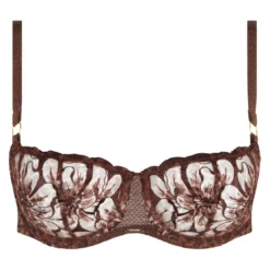 ChantelleSoutien Gorge balconnet - Marron- FLEURS