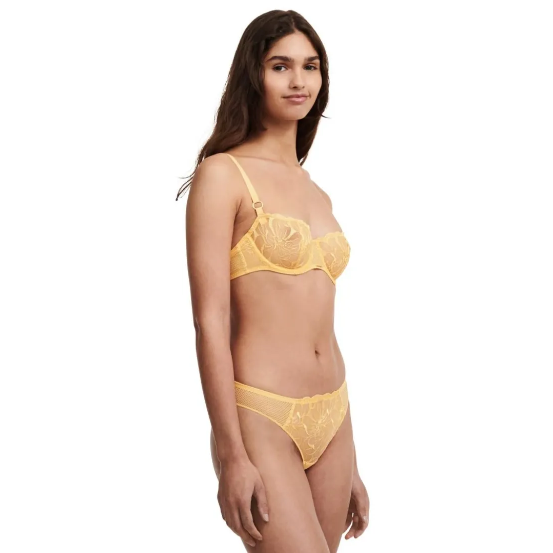 ChantelleSoutien Gorge Corbeille Balconnet Armature Jaune- FLEURS
