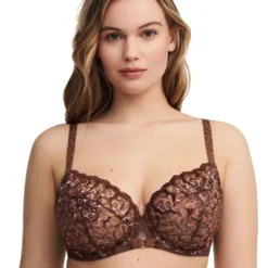 ChantelleSoutien Gorge enveloppant - Marron- FLEURS
