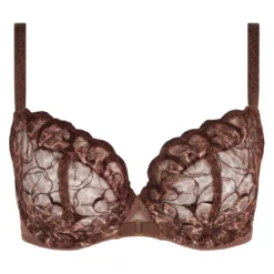 ChantelleSoutien Gorge enveloppant - Marron- FLEURS