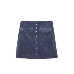 Cherry ParisMini Jupe en velours Jacksonville bleu