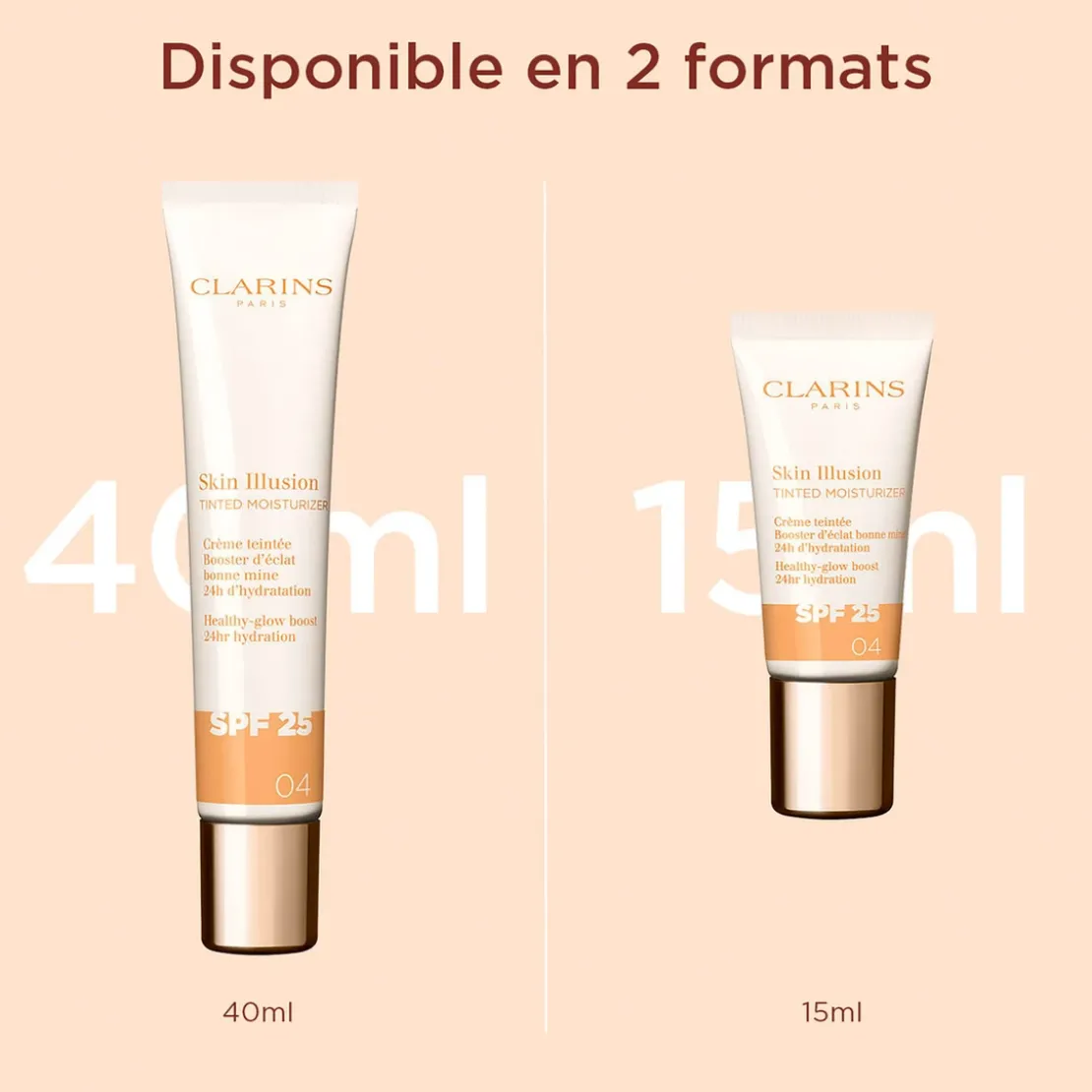 ClarinsSkin Illusion Tinted Moisturizer SPF25 - Crème teintée booster d'éclat05 -15 ml