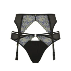 Cleo by PanachePorte-jaretelles - Noir- Valentina Luxe