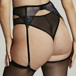 Cleo by PanachePorte-jaretelles - Noir- Valentina Luxe