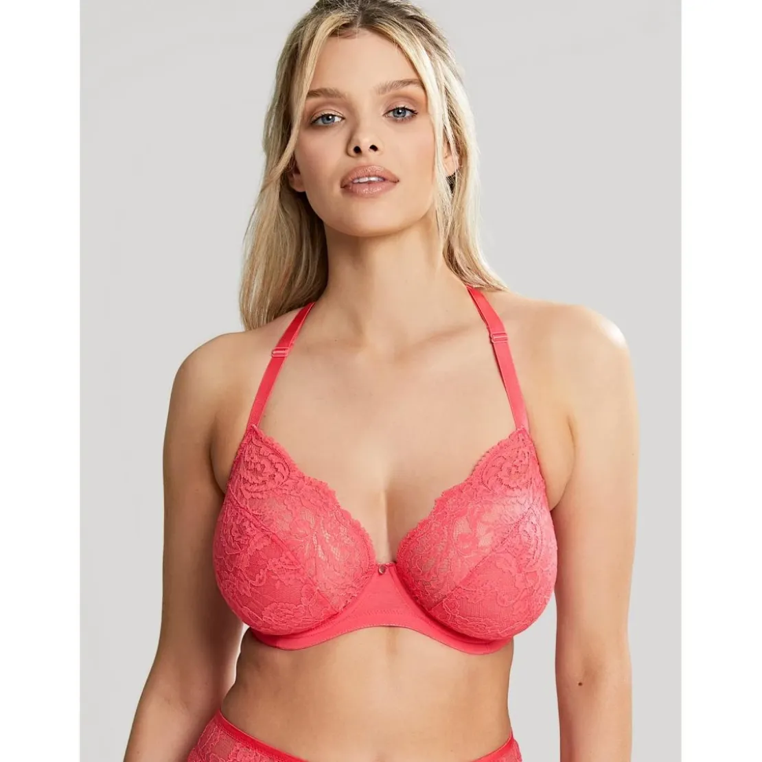 Cleo by PanacheSoutien-Gorge Plongeant armatures Rose Cléo by Panache - Addison