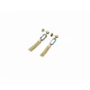 Clyda BijouxBoucles D'Oreilles Boheme Acier Doré Et Résine