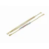 Clyda BijouxBracelet Boheme Acier Doré Multi Chaines 16+3 cm Et Résine