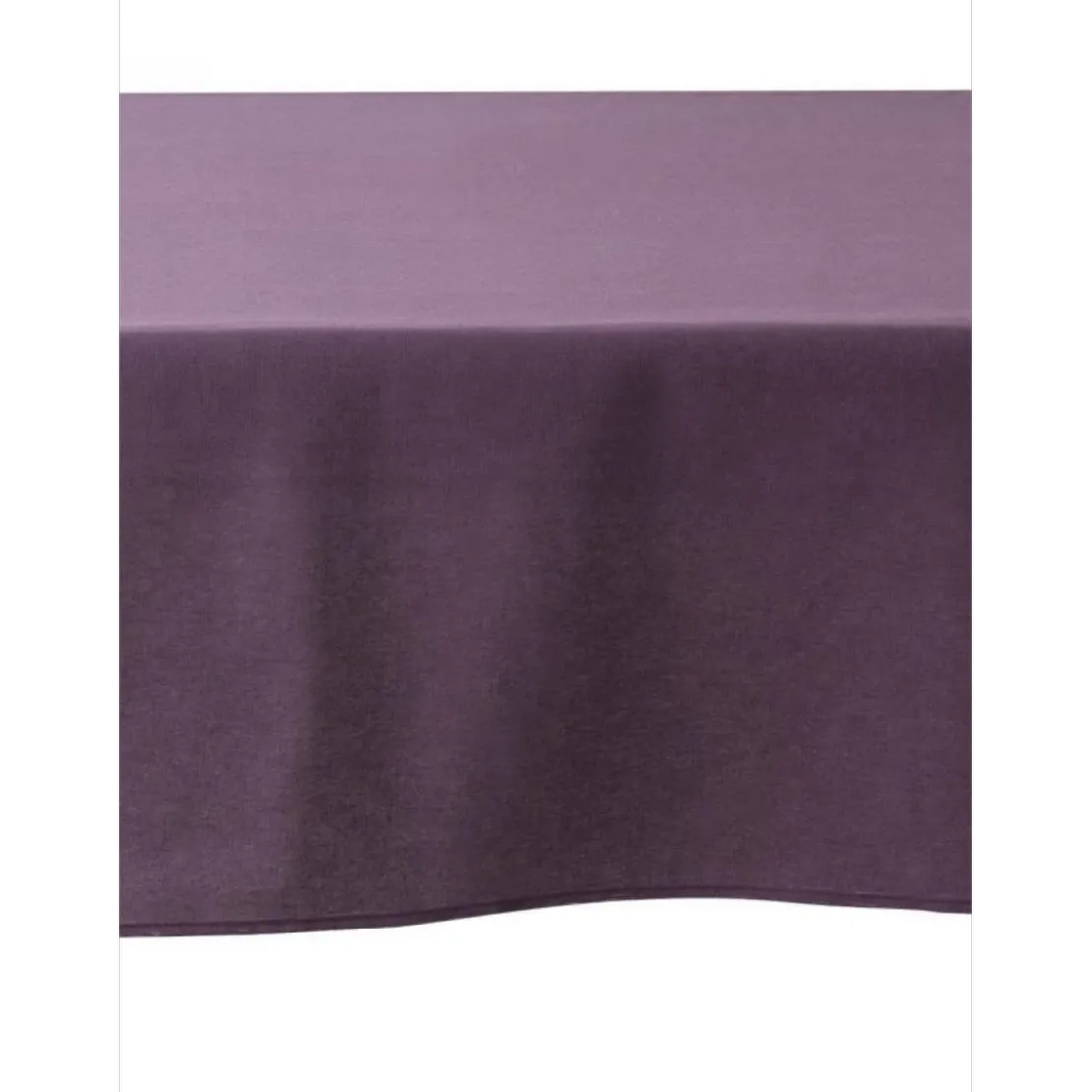 CouckeNappe unie en coton traitée Teflon, Made in France CAMBRAI violet