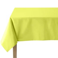 CouckeNappe unie en coton, traitée Teflon, Made in France, CAMBRAI, jaune