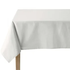 CouckeNappe unie en coton, traitée Teflon, Made in France, CAMBRAI , gris