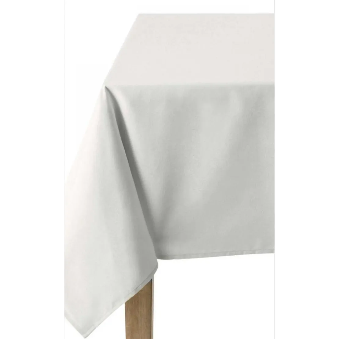 CouckeNappe unie en coton, traitée Teflon, Made in France, CAMBRAI , gris