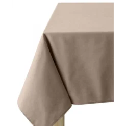 CouckeNappe unie en coton, traitée Teflon, Made in France, CAMBRAI, taupe