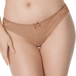 Curvy KateCulotte brésilienne - Beige en nylon- Ellace