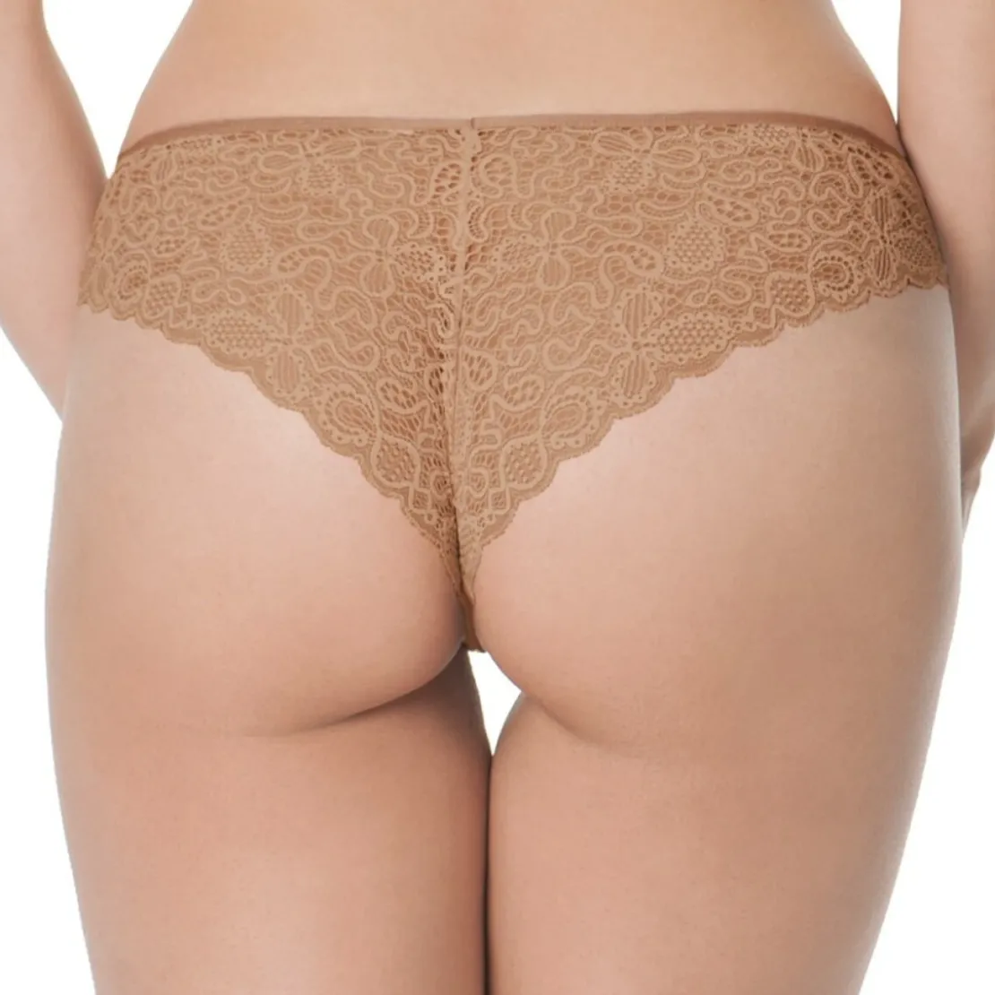 Curvy KateCulotte brésilienne - Beige en nylon- Ellace