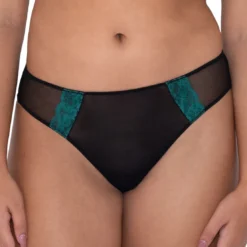 Curvy KateCulotte brésilienne noir/bleu- EYE SPY
