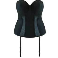 Curvy KateGuêpière bandeau armatures noire- Luxe Basque