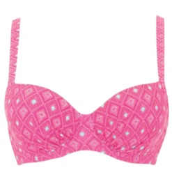 Curvy Kate MaillotBikini balconnet rose en nylon- Revive