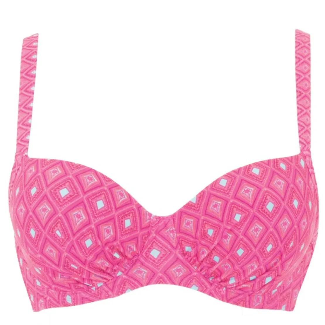 Curvy Kate MaillotBikini balconnet rose en nylon- Revive