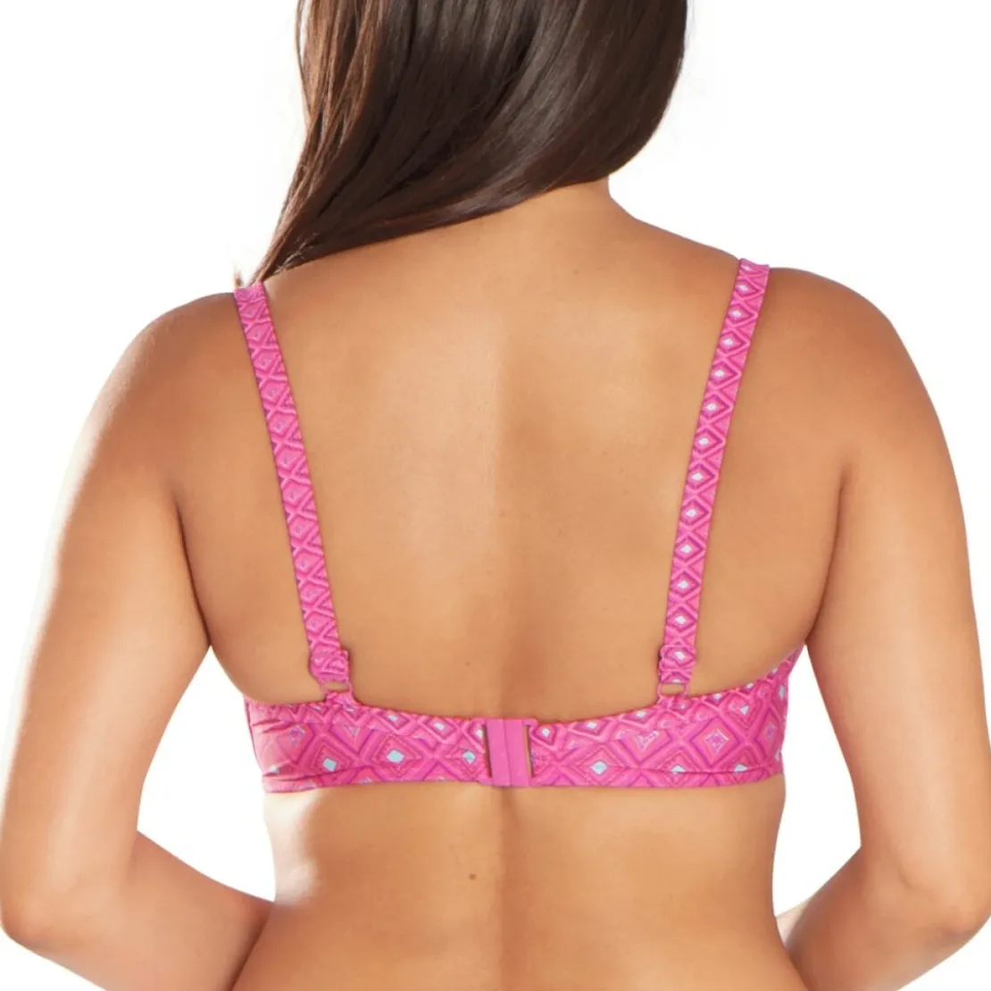 Curvy Kate MaillotBikini balconnet rose en nylon- Revive