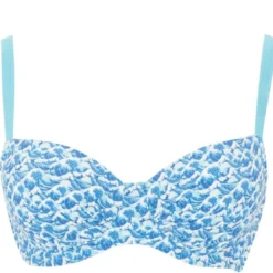 Curvy Kate MaillotBikini balconnet bleu en nylon- Riptide
