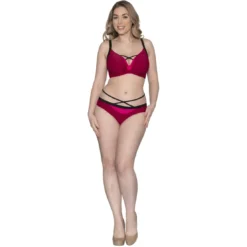 Curvy Kate MaillotHaut de maillot de bain plongeant armatures rose- Subtropic