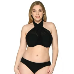 Curvy Kate MaillotHaut de maillot de bain bandeau noir- Wrapsody
