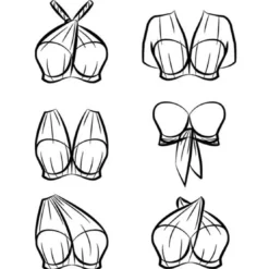 Curvy Kate MaillotHaut de maillot de bain bandeau noir- Wrapsody