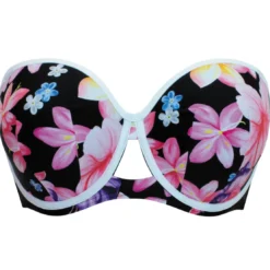 Curvy Kate MaillotHaut de maillot de bain bandeau armatures noir- Tropicana