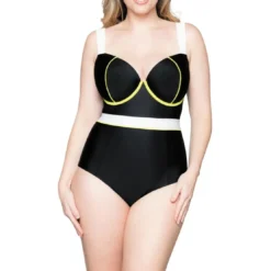 Curvy Kate MaillotMaillot de bain une pièce noir- Graphic Beach