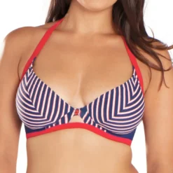 Curvy Kate MaillotSoutien-gorge triangle bleu en nylon- Ahoy
