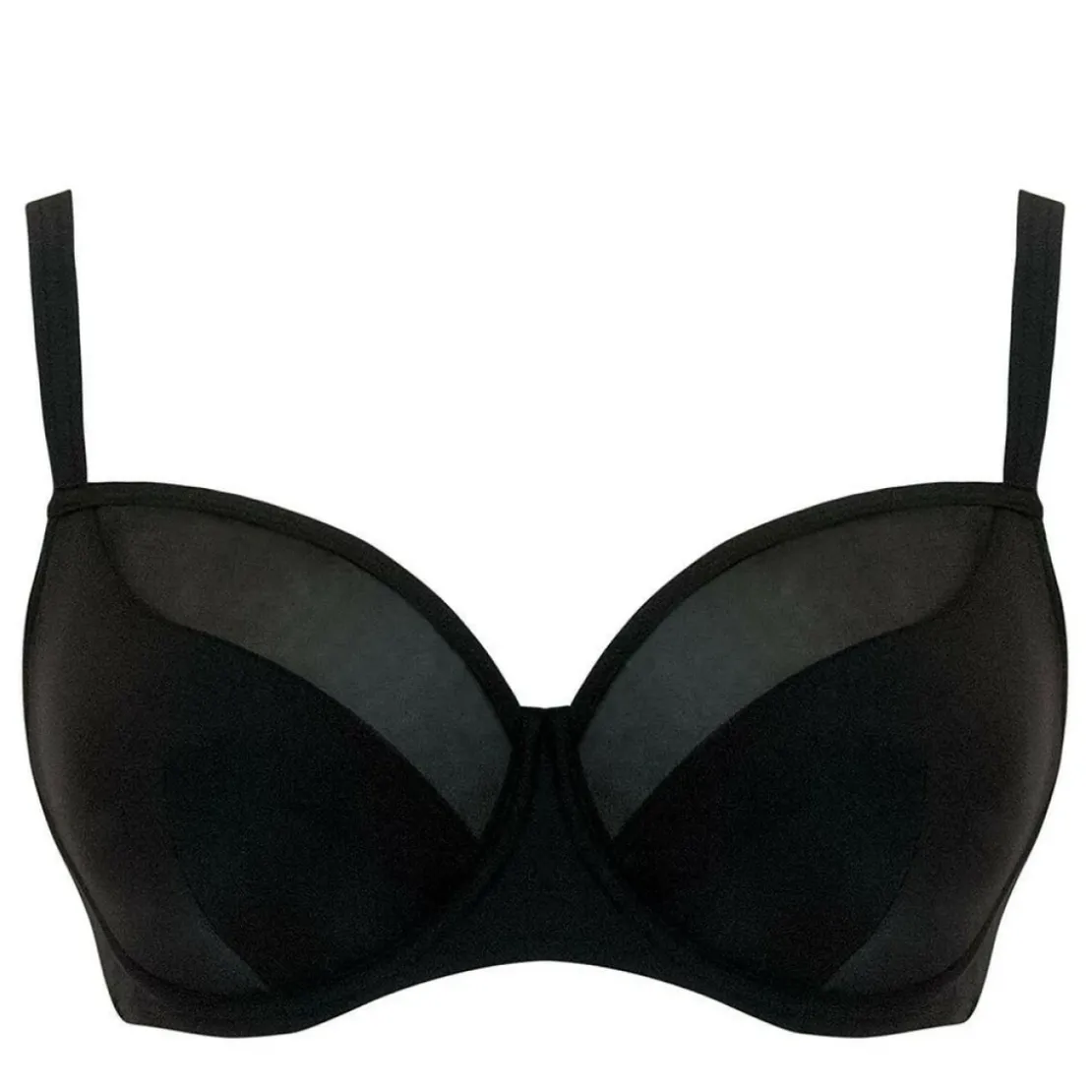 Curvy Kate MaillotSoutien-gorge de bain balconnet armatures noir en nylon- Sheer Class