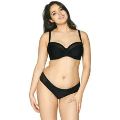 Curvy Kate MaillotSoutien-gorge de bain balconnet armatures noir en nylon- Sheer Class