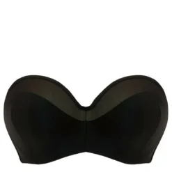 Curvy Kate MaillotSoutien-gorge de bain bandeau noir en nylon- Sheer Class