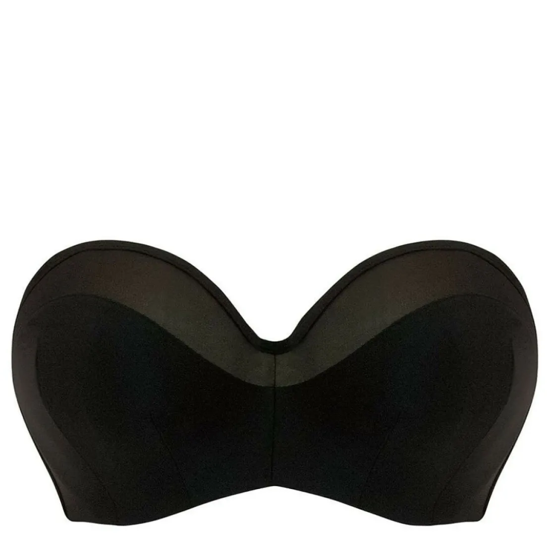 Curvy Kate MaillotSoutien-gorge de bain bandeau noir en nylon- Sheer Class