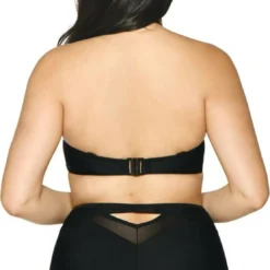 Curvy Kate MaillotSoutien-gorge de bain bandeau noir en nylon- Sheer Class