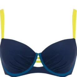 Curvy Kate MaillotSoutien-gorge de bain corbeille bleu en nylon- Maya