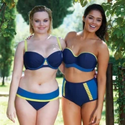 Curvy Kate MaillotSoutien-gorge de bain corbeille bleu en nylon- Maya