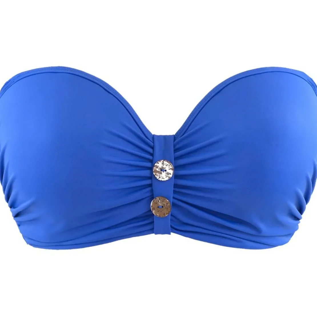 Curvy Kate MaillotSoutien-Gorge Bandeau Bleu en nylon- Luau Love