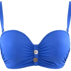 Curvy Kate MaillotSoutien-Gorge Bandeau Bleu en nylon- Luau Love