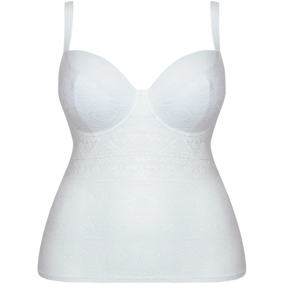 Curvy Kate MaillotTankini balconnet armatures blanc- Rush