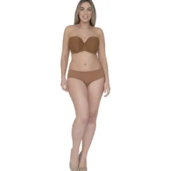 Curvy KateShorty marron en nylon- Luxe