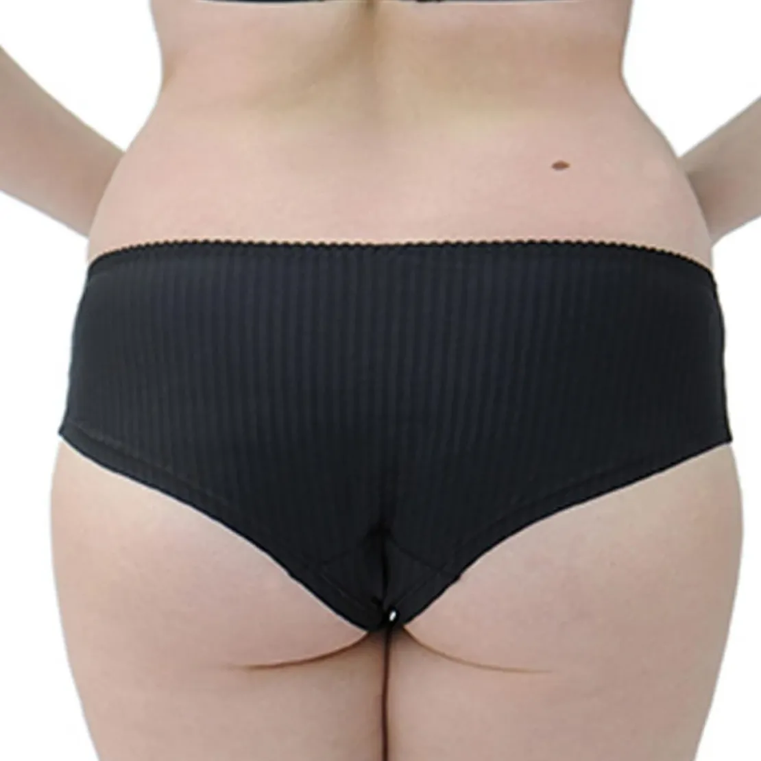 Curvy KateShorty - Noir en nylon- Luxe