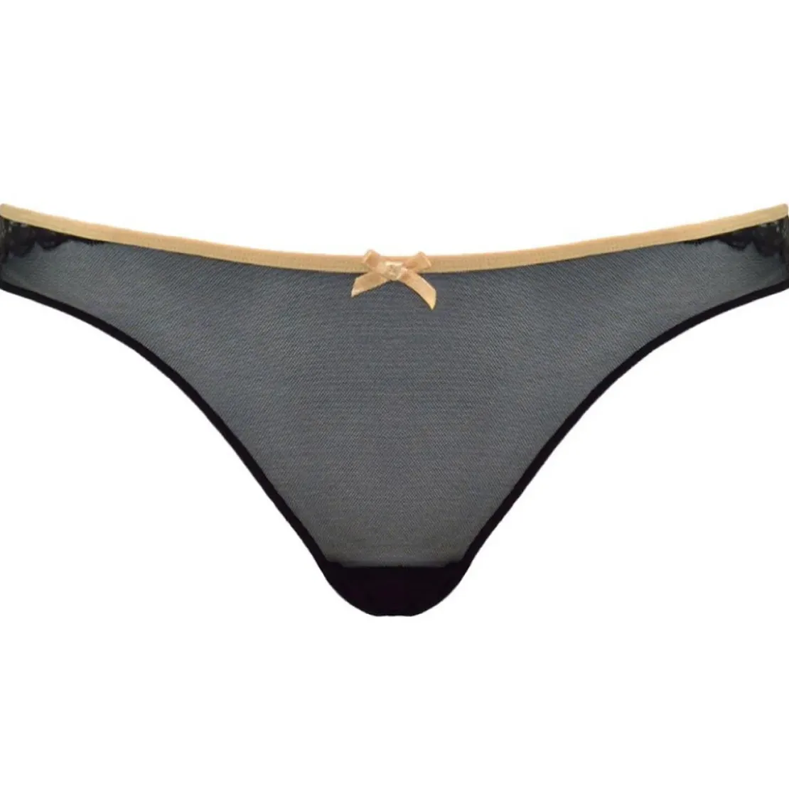 Curvy KateSlip brésilien - Noir en nylon- Ellace