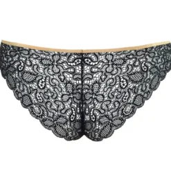 Curvy KateSlip brésilien - Noir en nylon- Ellace